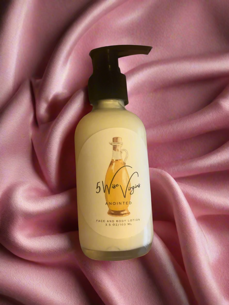 Lightweight Face and Body Lotion in Glass Bottle